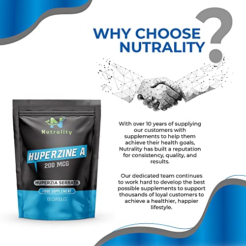 Nutrality Huperzine A Brain Health Supplement, 60 Capsules