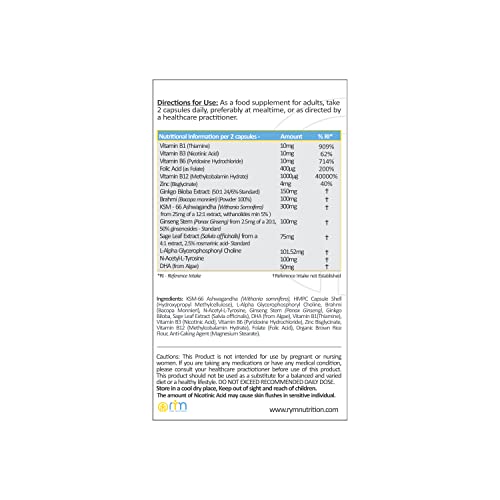 R.Y.M. Nutrition Focus & Memory Support Capsules