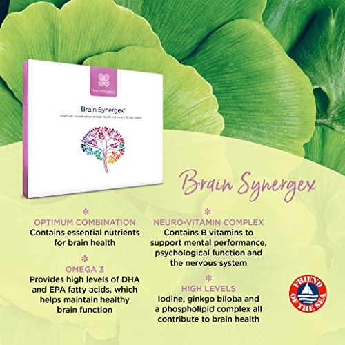 Brain Health Supplements with Ginkgo Biloba & Omega 3