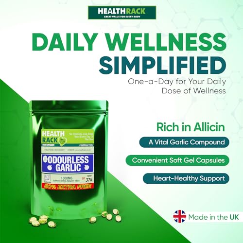 High Strength Odourless Garlic Capsules 1000mg