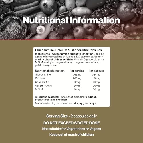 Glucosamine, Calcium & Chondroitin Joint Support Capsules