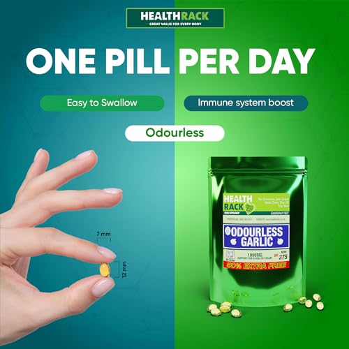 High Strength Odourless Garlic Capsules 1000mg
