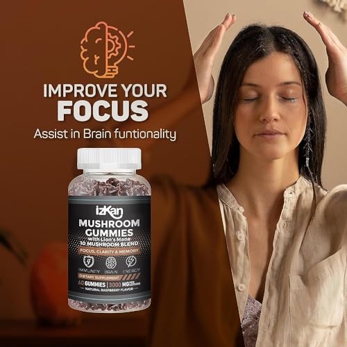 Brain Boosting Mushroom Complex Gummies - 60 Count
