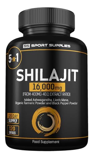 High Strength Shilajit Capsules with Ashwagandha & Turmeric