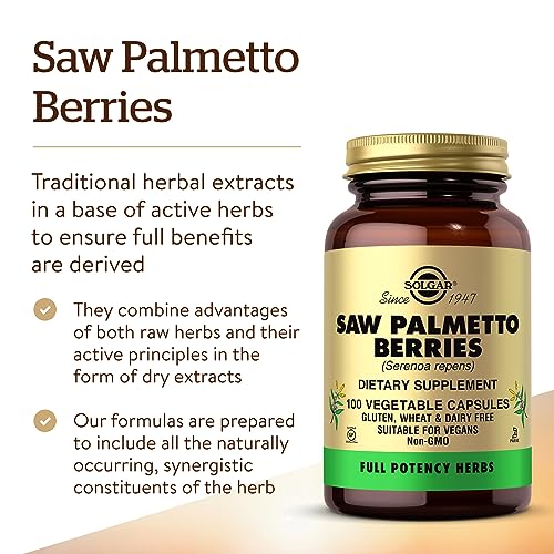 Solgar Vegan Saw Palmetto Capsules - 100 Count