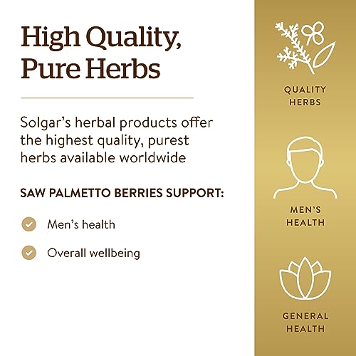 Solgar Vegan Saw Palmetto Capsules - 100 Count