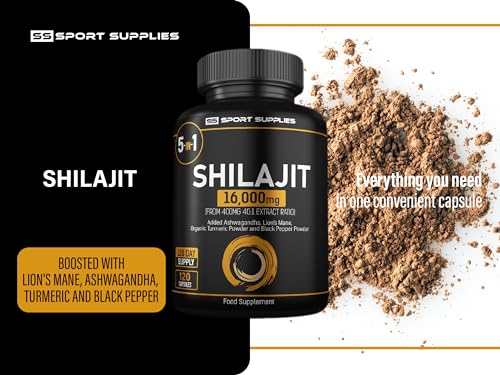 High Strength Shilajit Capsules with Ashwagandha & Turmeric