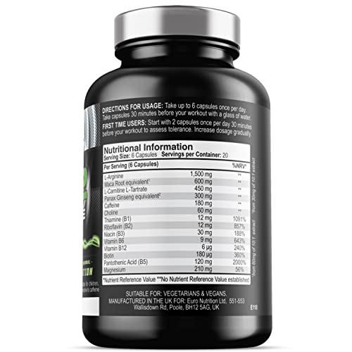 NO2 Xtreme Nitric Oxide Pre Workout Tablets
