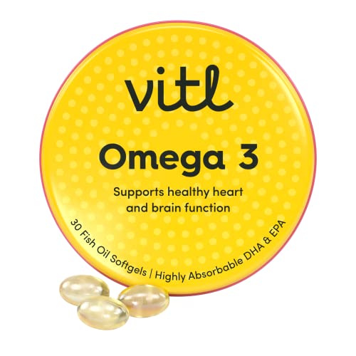 Omega 3 Fish Oil Softgels for Heart & Brain