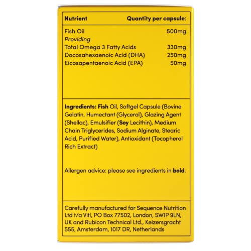 Omega 3 Fish Oil Softgels for Heart & Brain