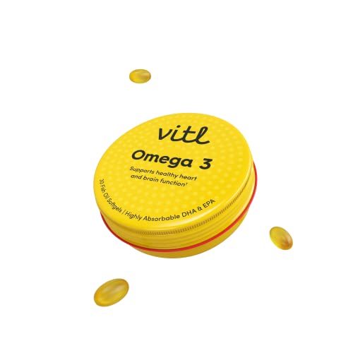 Omega 3 Fish Oil Softgels for Heart & Brain
