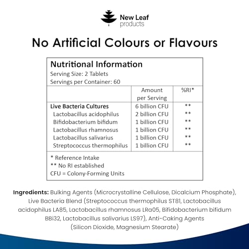 High Strength Probiotic Tablets for Gut Health