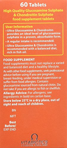 Vitabiotics Ultra Glucosamine & Chondroitin 60 Tablets