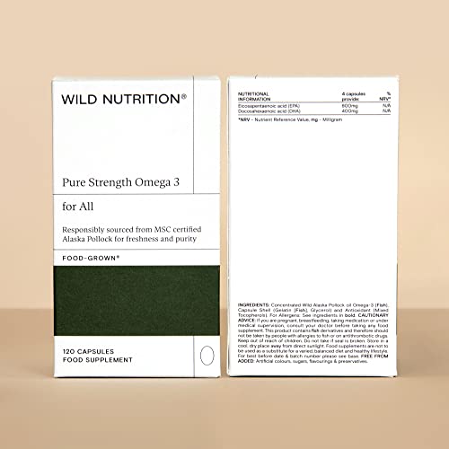 Wild Nutrition Omega 3 Fish Oil - 120 Capsules
