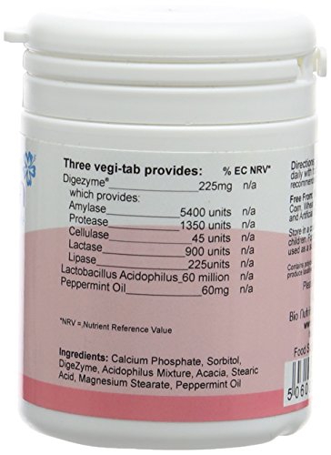 Bio Nutrition Digestive Enzymes - 60 Vegi Tabs