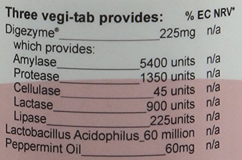 Bio Nutrition Digestive Enzymes - 60 Vegi Tabs