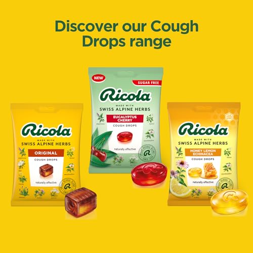 Ricola Honey Lemon Echinacea Cough Drops, 12 Pack