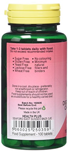 Health Plus Caprylic Acid 350mg Digestive Support Tablets