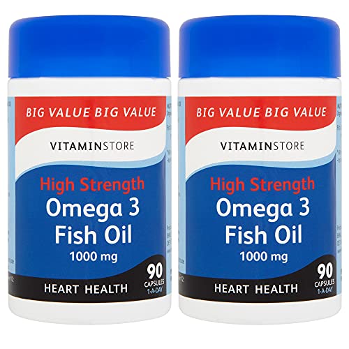 High Strength Omega 3 Fish Oil 1000mg Capsules