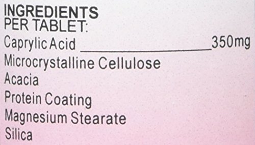 Health Plus Caprylic Acid 350mg Digestive Support Tablets