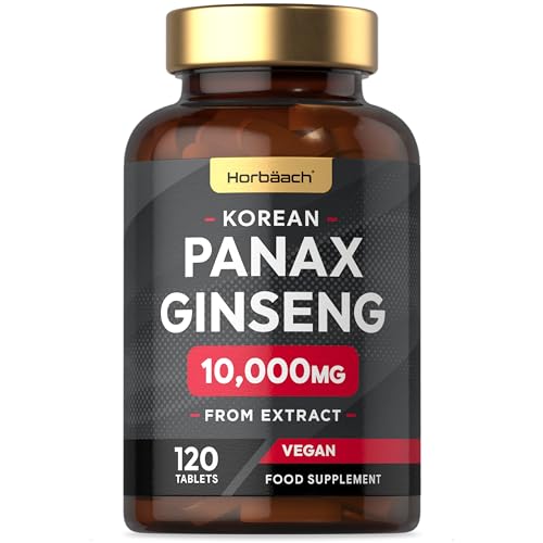 High Strength Panax Ginseng 10000mg - 120 Tablets