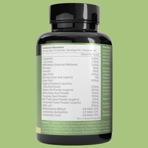 Gut Health Capsules with Probiotics and Enzymes