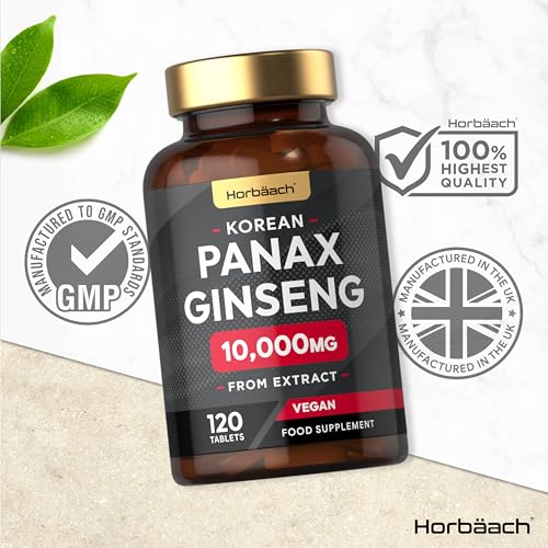 High Strength Panax Ginseng 10000mg - 120 Tablets