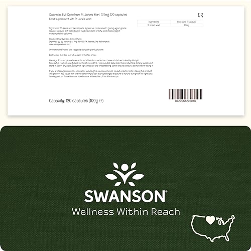 Swanson St. John's Wort 375mg, 120 Capsules