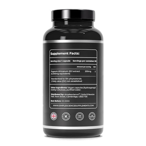 Pygeum Africanum Prostate Health Supplement 4000mg