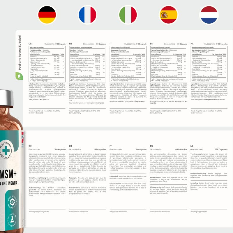 High Strength Glucosamine & Chondroitin Joint Support