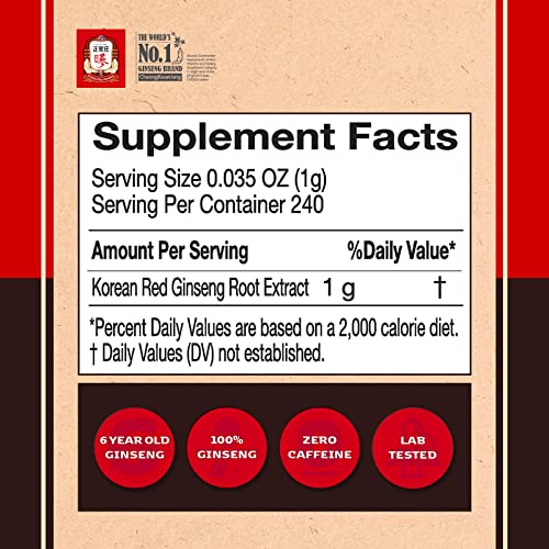 Korean 6 Year Red Panax Ginseng Extract 120g