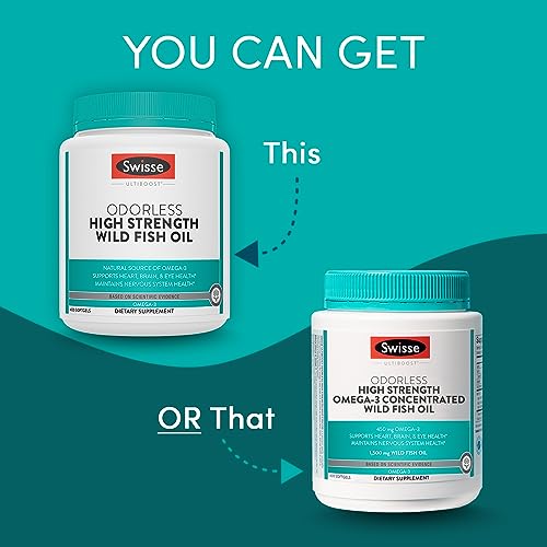 Swisse Wild Fish Oil Omega 3 - 1500 mg Softgels