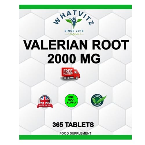 WHATVITZ High Strength Valerian Root 365 Tablets