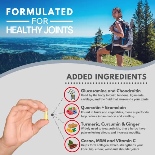 Glucosamine & Chondroitin Complex with Turmeric – 120 Capsules