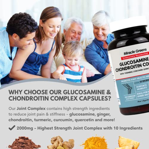 Glucosamine & Chondroitin Complex with Turmeric – 120 Capsules