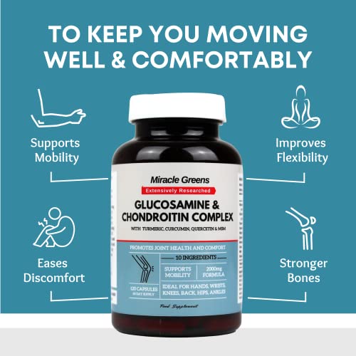 Glucosamine & Chondroitin Complex with Turmeric – 120 Capsules