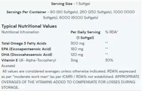 Myprotein Omega 3 Fish Oil - 250 Capsules