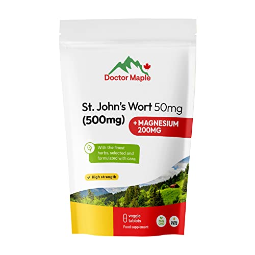 St. John's Wort 50mg + Magnesium 200mg Tablets