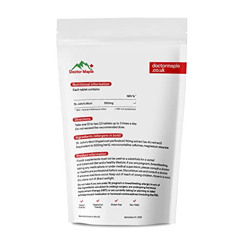 St. John's Wort & Magnesium High Strength Tablets
