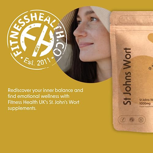 St John's Wort 1000mg - Mood Support Tablets