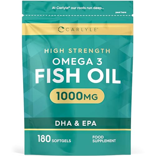 High Strength Omega 3 Fish Oil Capsules 1000mg