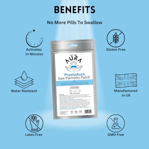 Saw Palmetto Patches for Prostate Health 30ct
