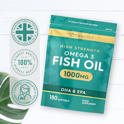 High Strength Omega 3 Fish Oil Capsules 1000mg