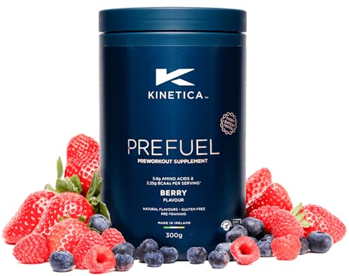 Kinetica Prefuel Pre-Workout Supplement, Berry Flavor