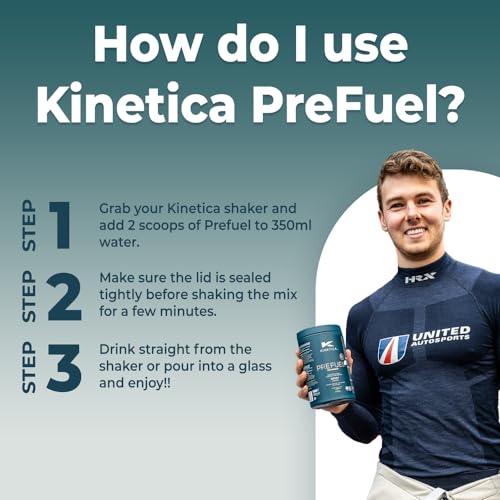 Kinetica Prefuel Pre-Workout Supplement, Berry Flavor