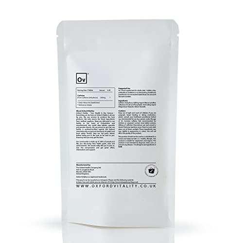 200mg Caffeine Tablets for Pre-Workout Boost