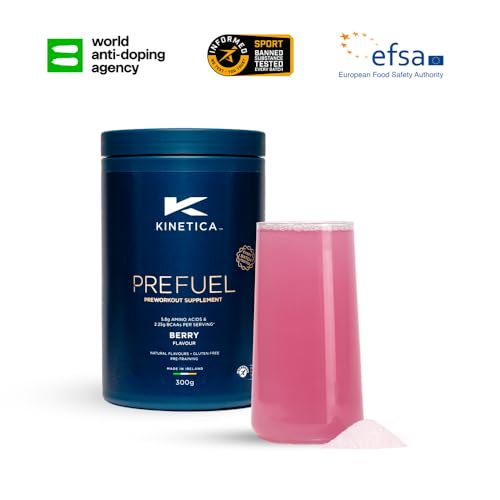 Kinetica Prefuel Pre-Workout Supplement, Berry Flavor