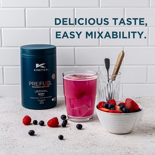 Kinetica Prefuel Pre-Workout Supplement, Berry Flavor