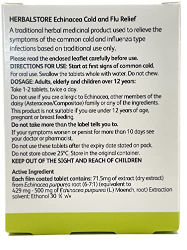 Echinacea Cold and Flu Relief Tablets, 30 Count