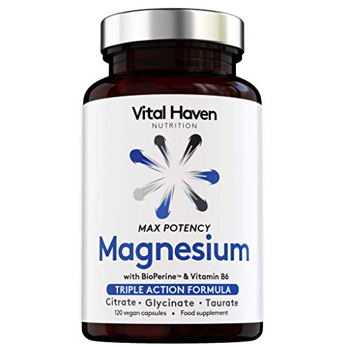 Triple Action Magnesium Citrate, Glycinate, Taurate + B6